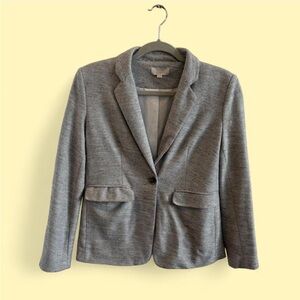 LOFT grey blazer with front pockets